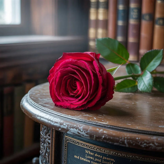A bouquet of red roses and tulips symbolizing love, passion, and respect, ideal for romantic gifts and heartfelt occasions.