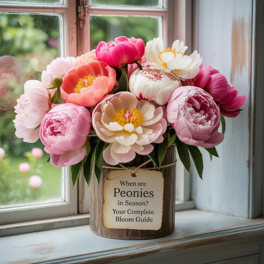 Fresh pink peonies in full bloom during spring, perfect for weddings and seasonal bouquets from Black Petals.