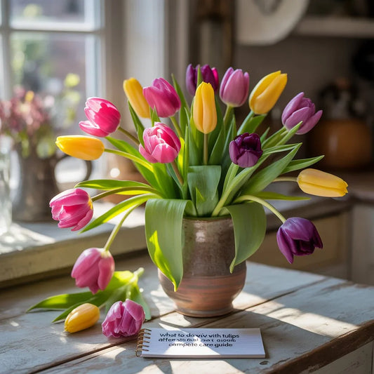 Tulip care after bloom: storing, deadheading, and replanting bulbs for next year’s colorful spring garden.