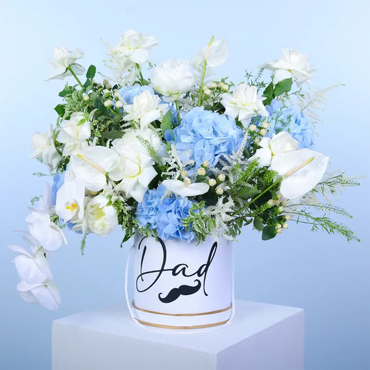 Premium Father's Day Flower Box - Black Petals