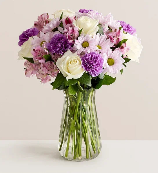 Lavender Garden Bouquet for Mom - Black Petals