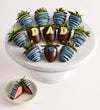 Affordable Amazing Dad Belgian Chocolate Berries - USA - Black Petals