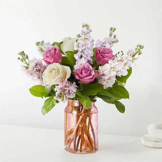 Springtime Spritz Bouquet - Black Petals