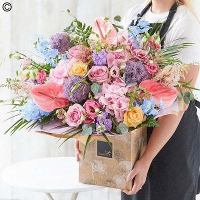Hand tied bouquet made with the finest flowers - Black Petals