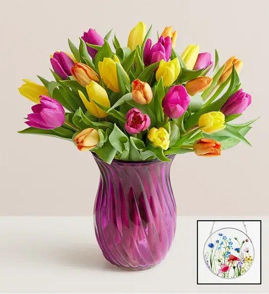 Assorted Tulip Bouquet - Black Petals