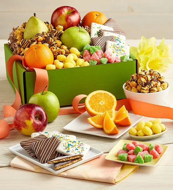 Sweet Spring Fruit & Treats Box - Black Petals