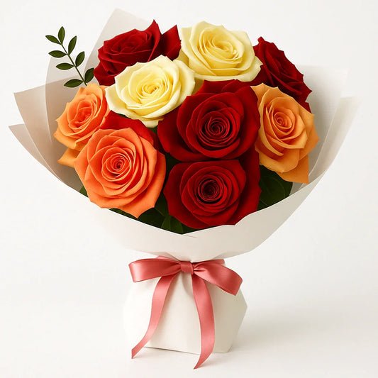 A Bouquet of Roses - Black Petals