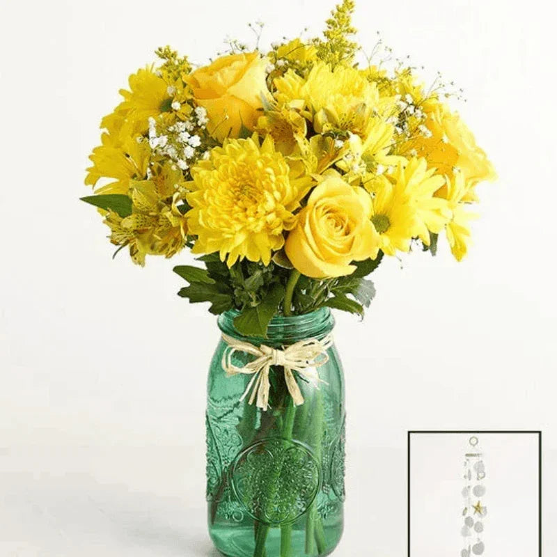 Amazing Radiant Sunshine Bouquet - Black Petals