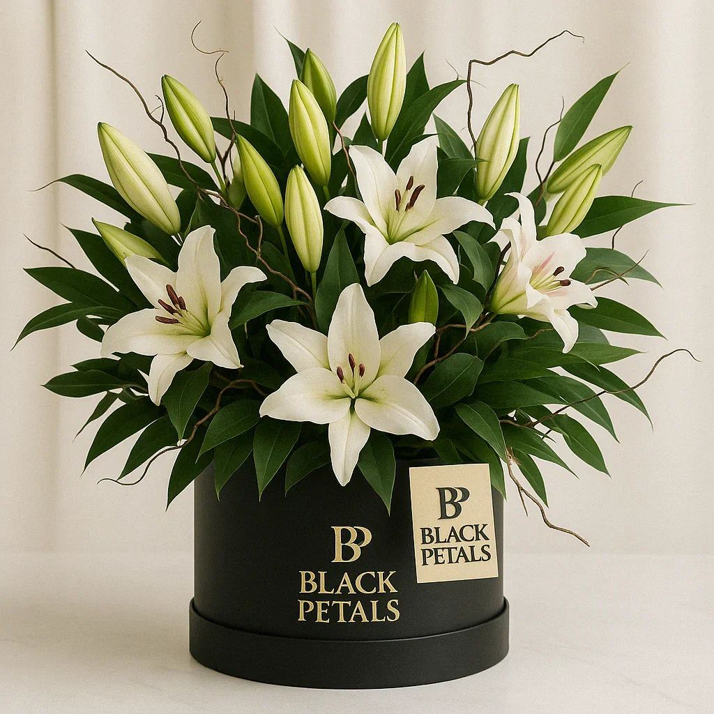 lily bloom flower shop Bloom1129 – Elegant White Lilies