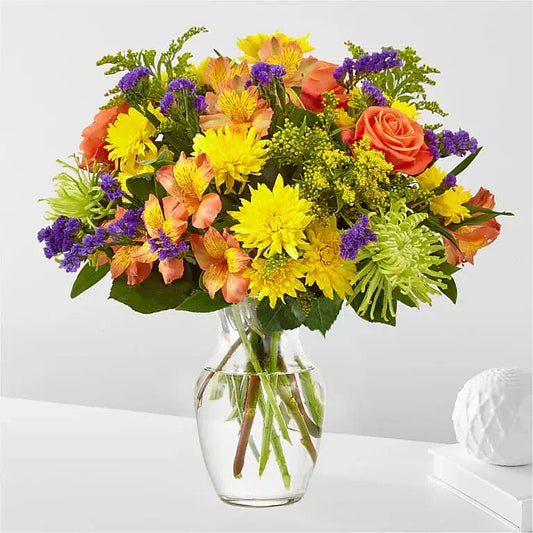 Marmalade Skies Bouquet - Black Petals