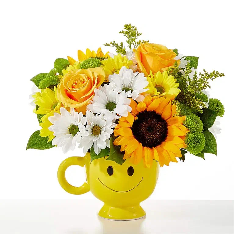 Be Happy Bouquet - Black Petals