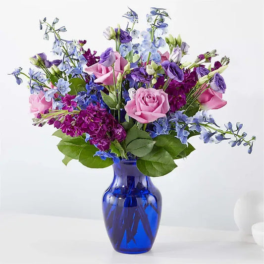 Twilight Glow Bouquet - Black Petals