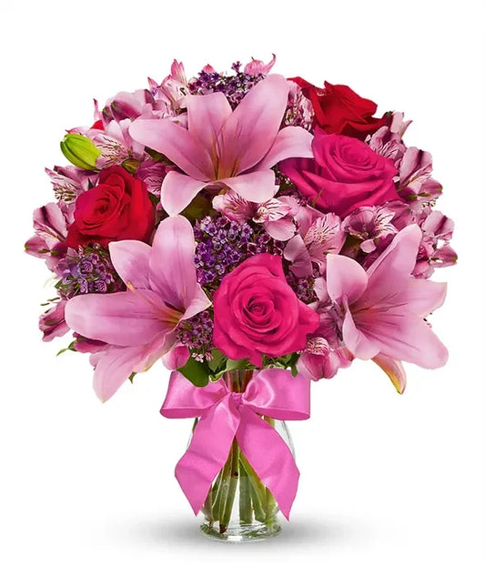 Rose & Lily Celebration - Black Petals