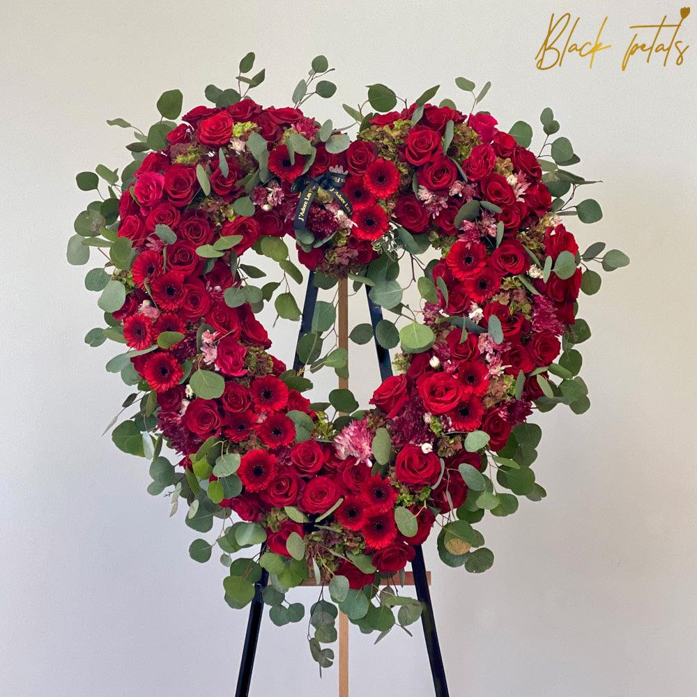 Red Heart Halo BP Sympathy - Black Petals