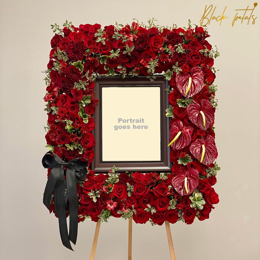 Always With Us Portrait BP Standing Sympathy - Black Petals