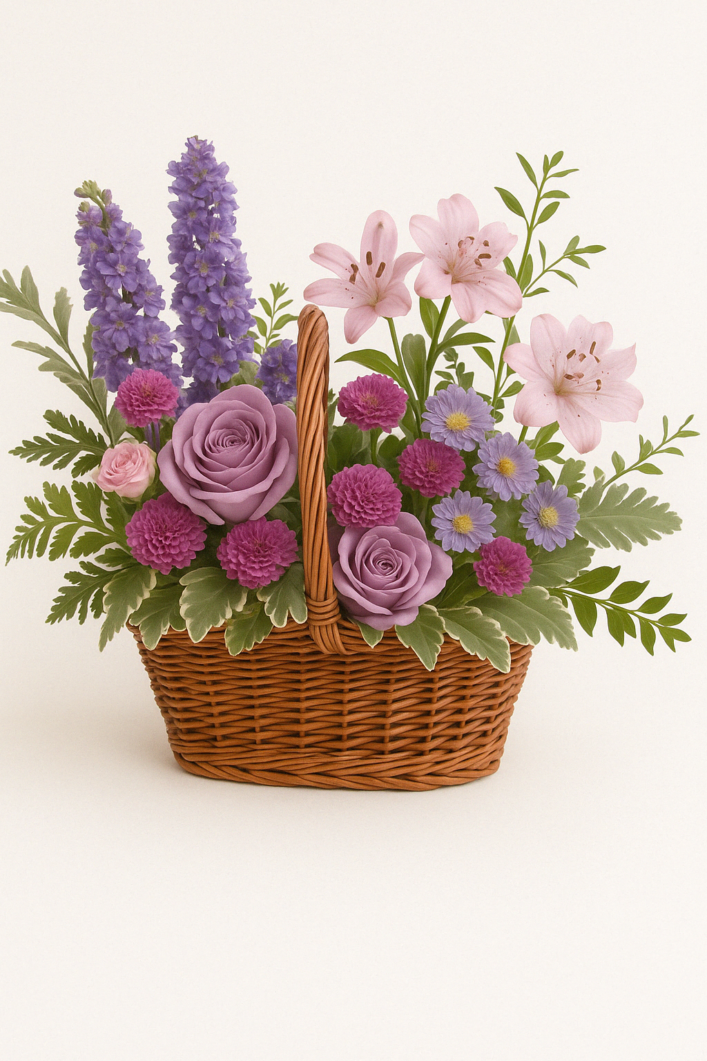 Lavender Meadow Basket by black petals
