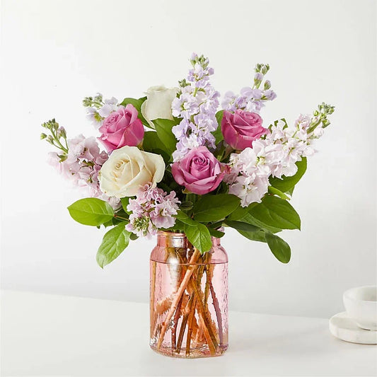 Springtime Spritz Bouquet - Black Petals