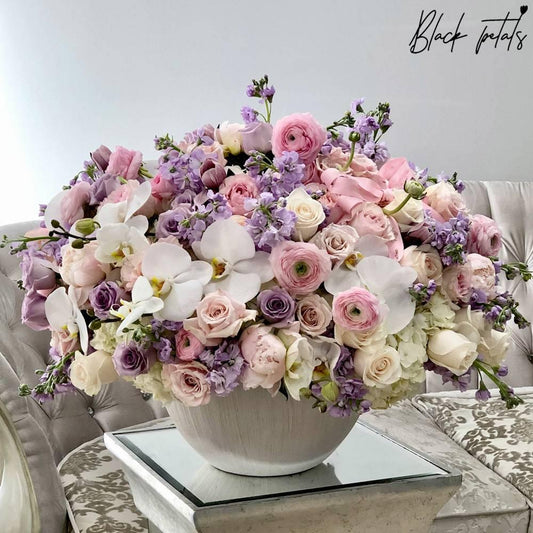 Opulent Blossoms - Black Petals