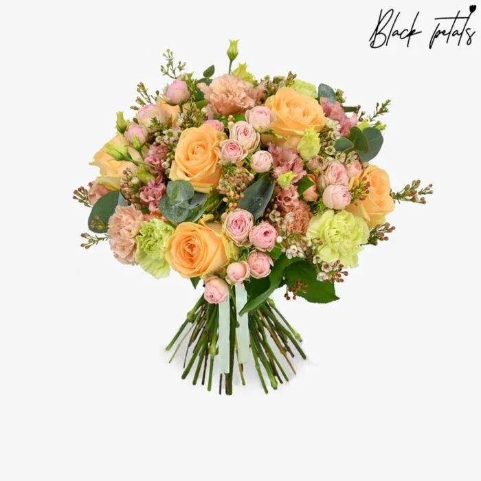 Just Peachy - Black Petals