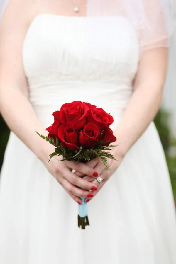 Red Rose Wedding Bouquet