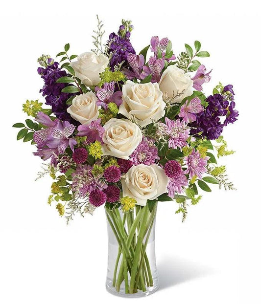 Lush Lavender Bouquet - Black Petals