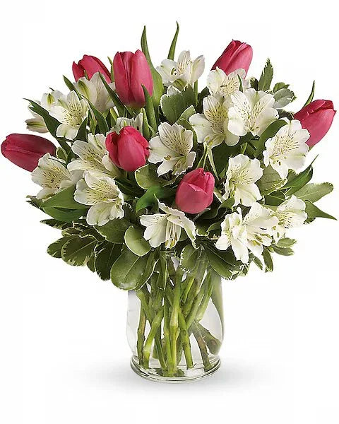 Spring Romance Bouquet - Black Petals
