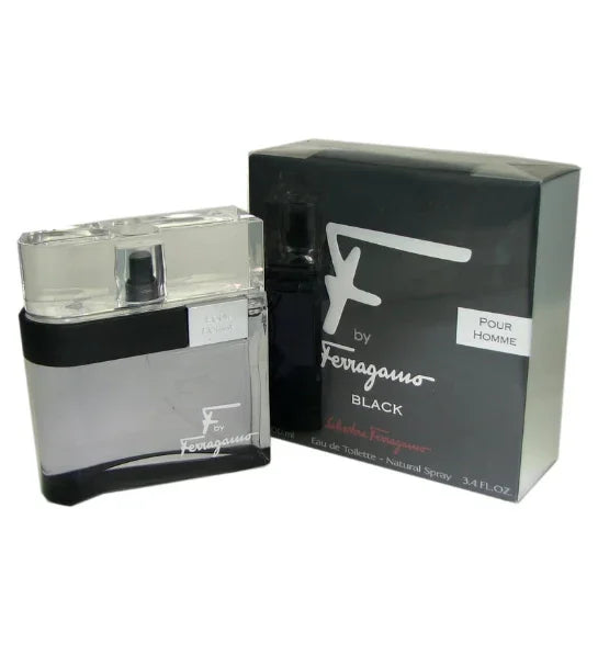 Ferragamo F Black, Eau de Toilette, Cologne for Men - Black Petals