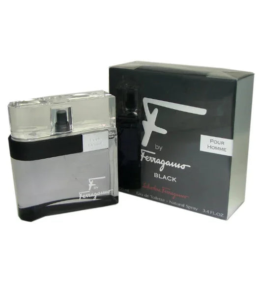 Ferragamo F Black, Eau de Toilette, Cologne for Men - Black Petals