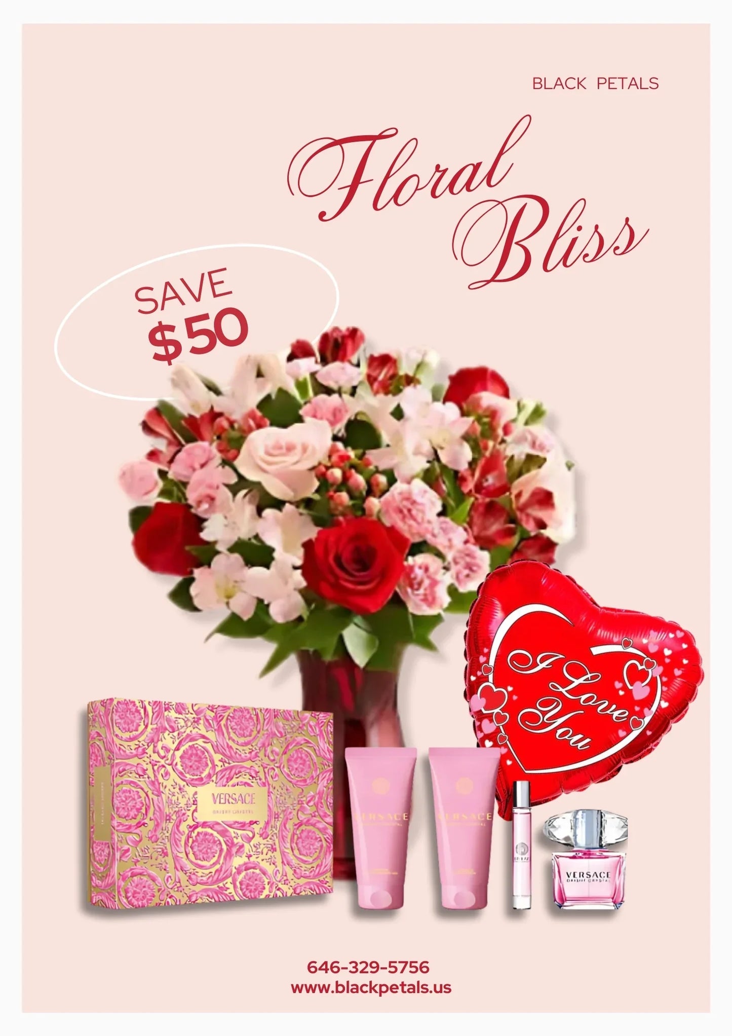 Blush & Bloom Bundle - Black Petals