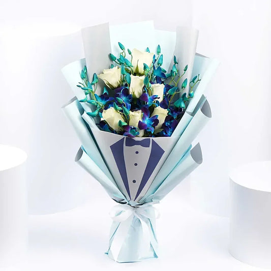 Gentleman Flowers Bouquet - Black Petals