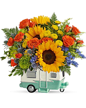 Black Petal's Retro Road Tripper Bouquet - Black Petals
