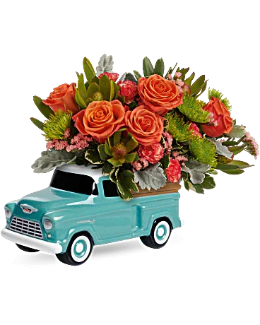 Black Petal's Keep Trucking Chevy Bouquet - Black Petals