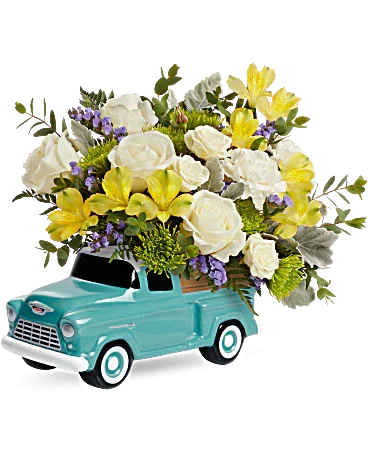 Black Petal's Chevy Trucking Blossoms Bouquet - Black Petals
