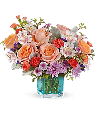 Black Petal's Enchanting Garden Bouquet - Black Petals