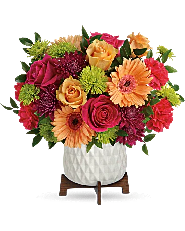 Black Petal's Mid Mod Brights Bouquet - Black Petals