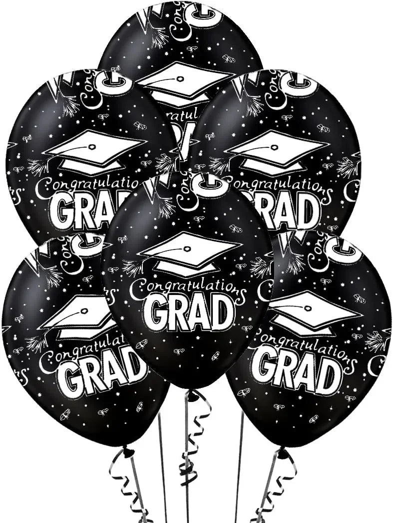Graduation Party Supplies - Black Petals