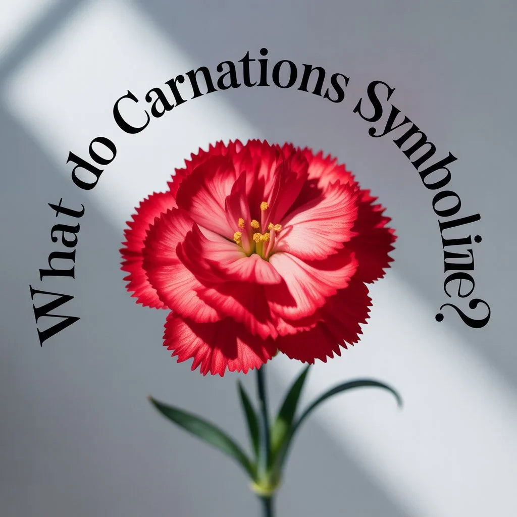Carnation color meanings explained — red for love, pink for gratitude, white for purity, and yellow for friendship and joy.