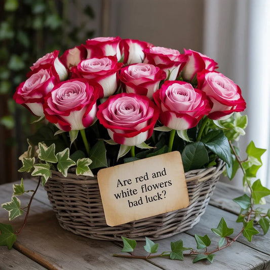 Red and white roses bouquet symbolizing love and unity for Manhattan weddings and elegant celebrations.
