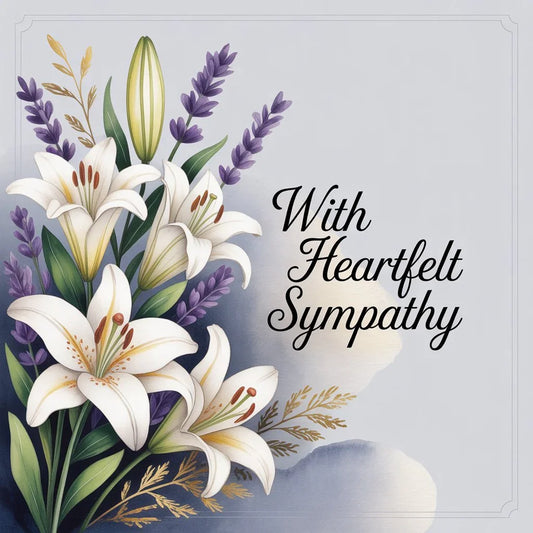 What to Write on a Sympathy Card with Flowers - Black Petals