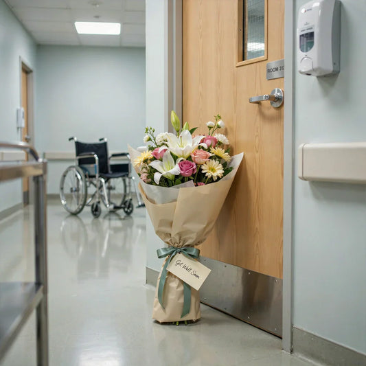 Hospital Flower Delivery - Black Petals