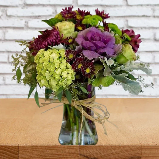 Gratitude Mixed Gardenias & Iris - Black Petals