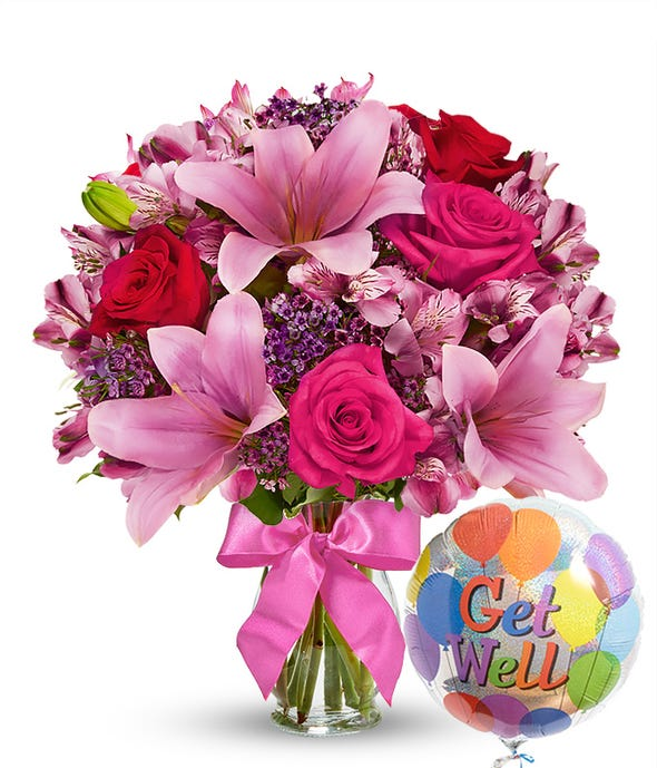 Blushing Lily & Rose + Healing Balloon
