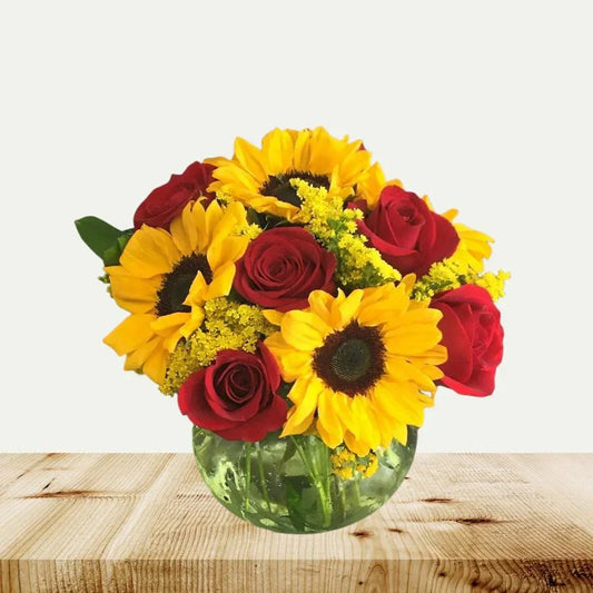 Sunflower Radiance Bouquet - Black Petals