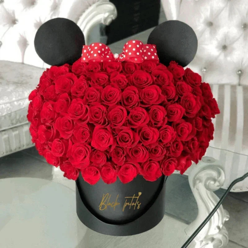 Black Petals Classic Minnie Mouse - Black Petals