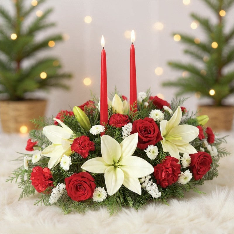 The Winter Flame Candle Arrangement