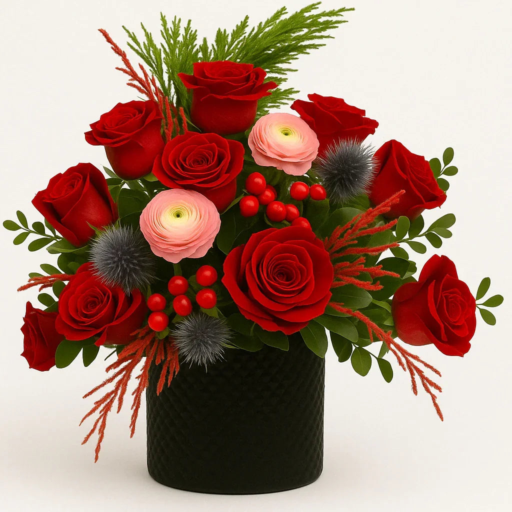 Crowned with Love - Black Petals