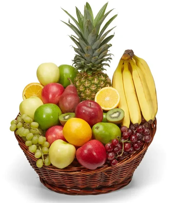 Premium Fruit Basket - Black Petals