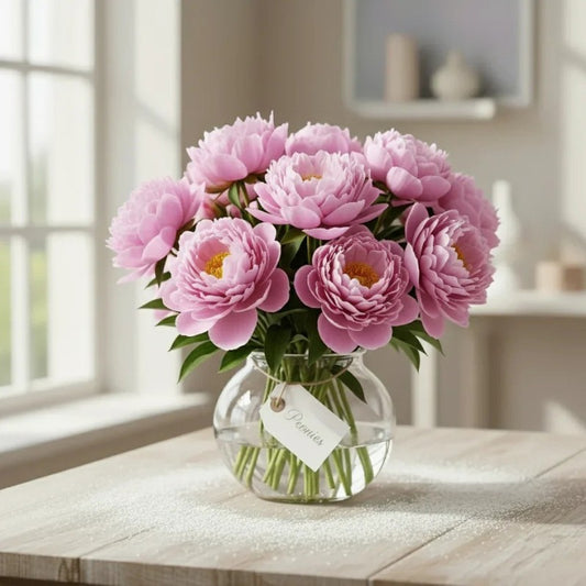Sarah Bernard peonies - Black Petals
