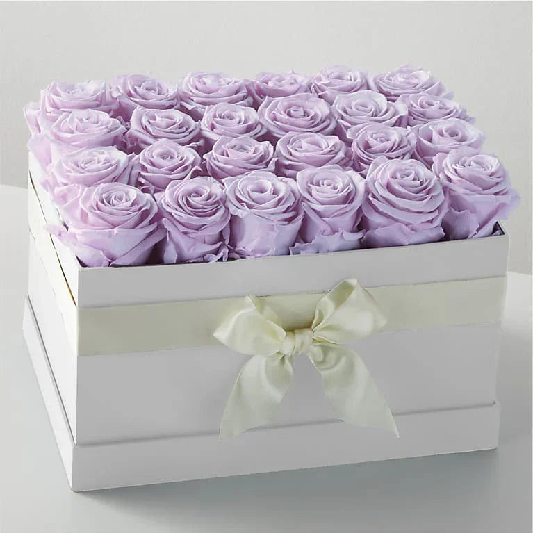 Lavender Forever Rose - Black Petals
