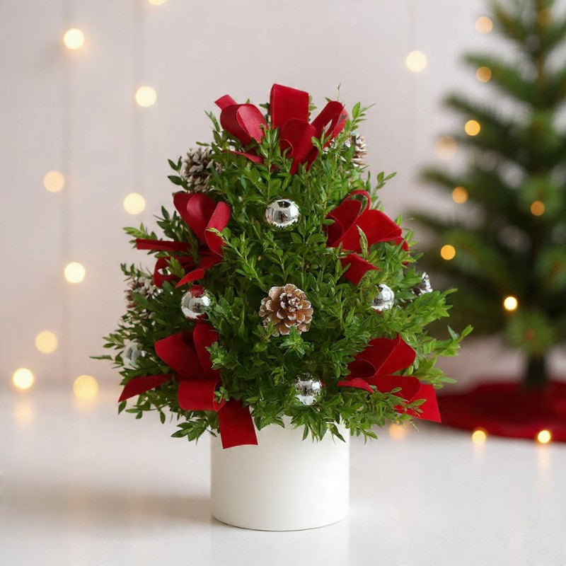 Silver & Scarlet Holiday Tree